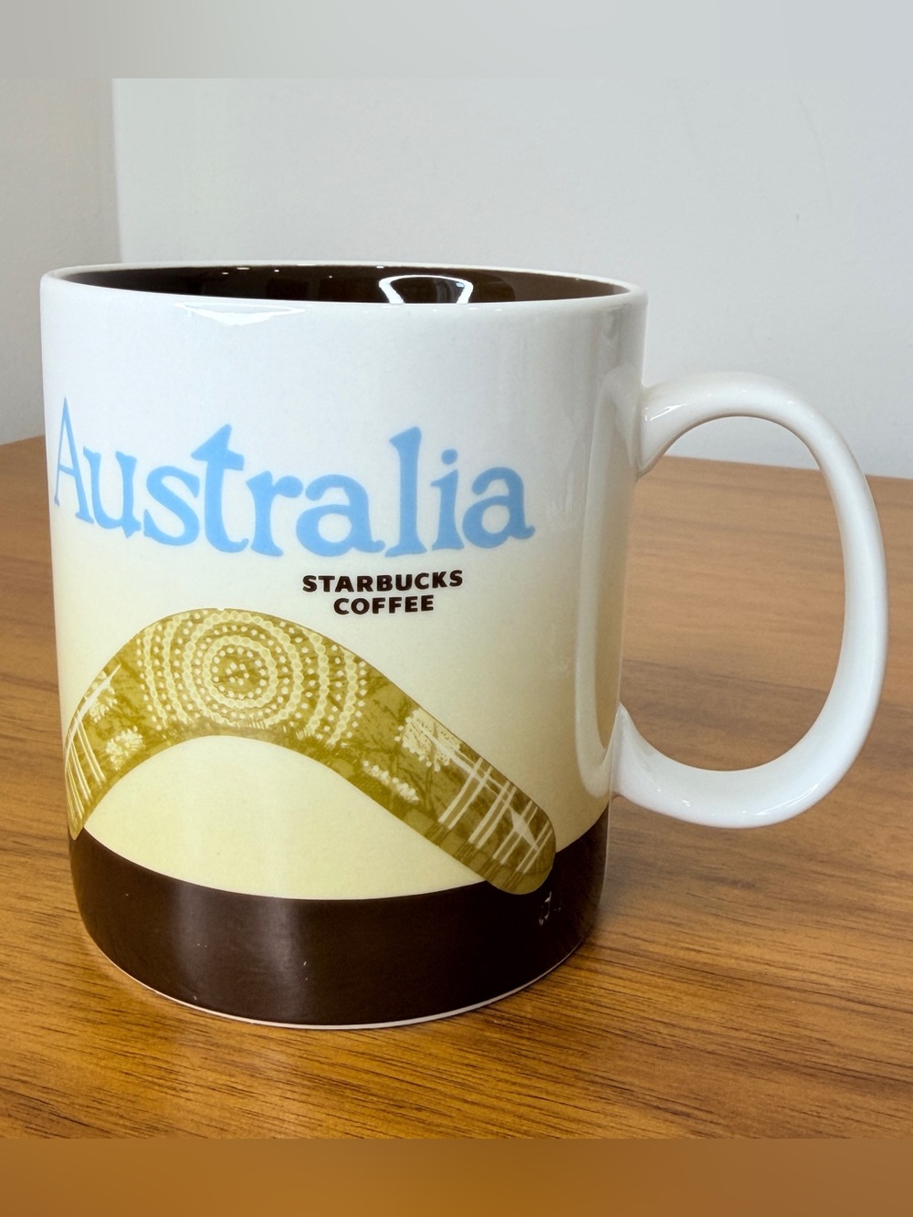 Starbucks Australia Global Icon Mug 2012 Kangaroo Boomerang 16 Oz
